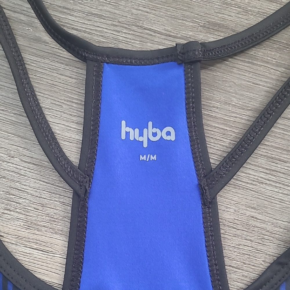 Hyba Blue and Black Tank Top Size Medium - Picture 2 of 7